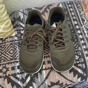 Olive Nike free runs